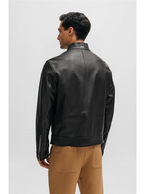 Hammered leather jacket BOSS | 50506353 MANSELL 10257647.001